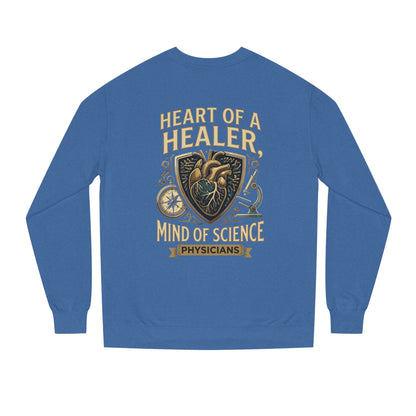 Physician Sweatshirt — "Heart of a Healer, Mind of Science" Medical Crewneck