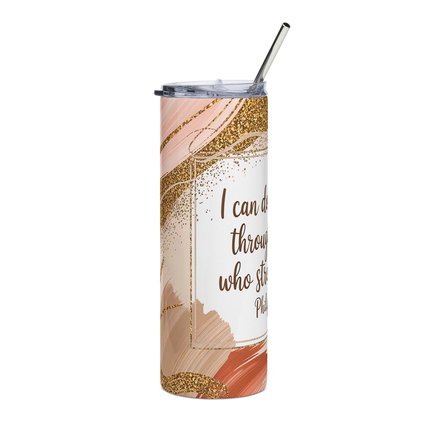 I Can Do All Things Stainless Steel Tumbler 20oz Christian Travel Mug