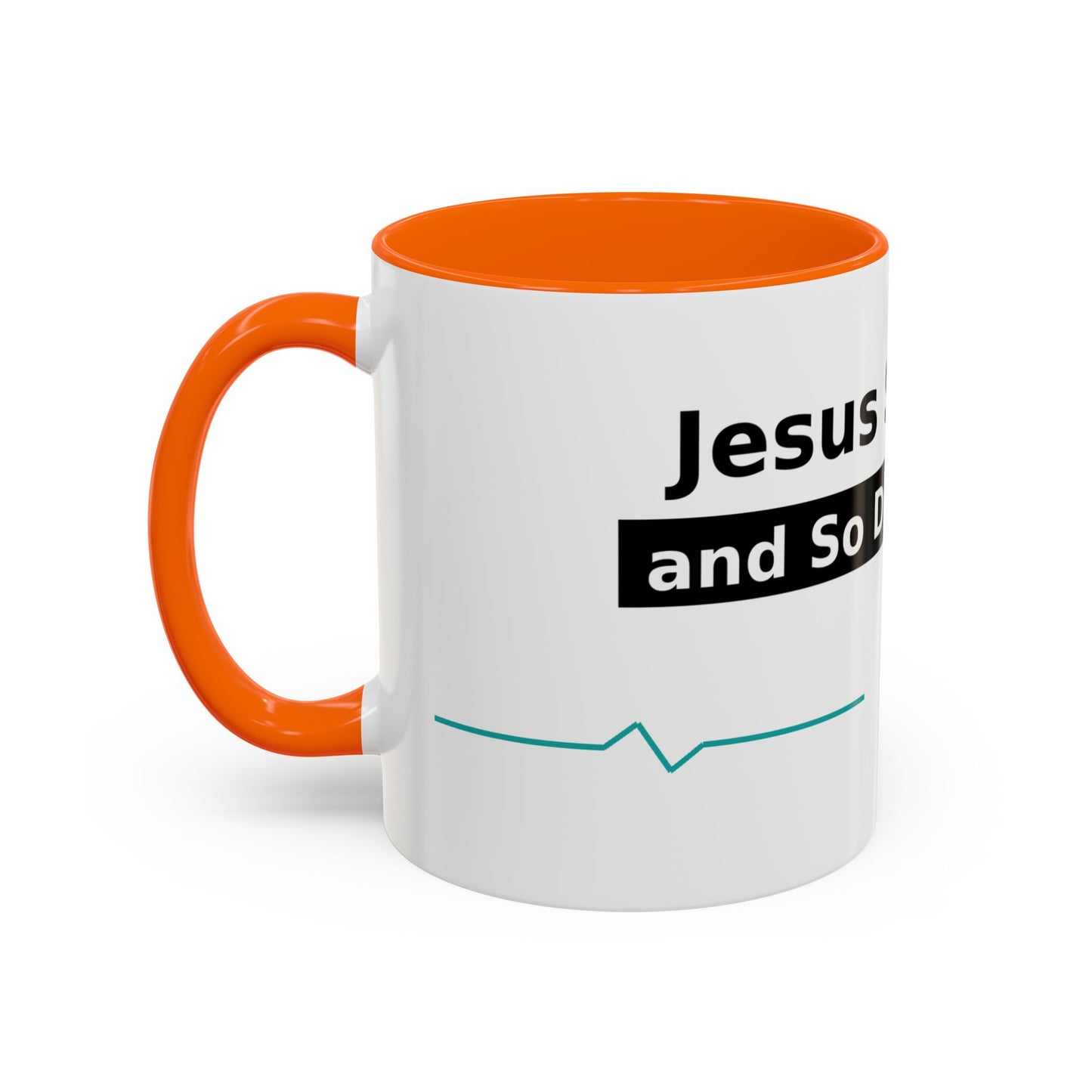 Jesus Saves… and So Does Insulin - Faith & Diabetes Accent Coffee Mug (11/15 oz)