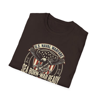 U.S. Naval Warfare Sea Born-War Ready America’s Ocean Force T-Shirt