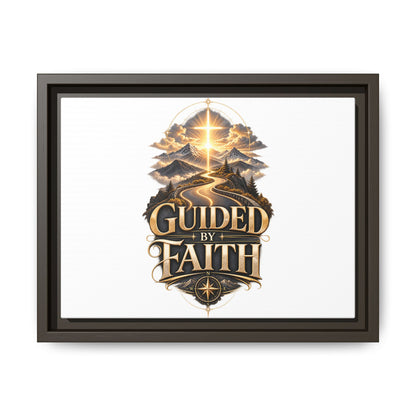 Guided by Faith Framed Matte Canvas — Inspirational Christian Wall Art