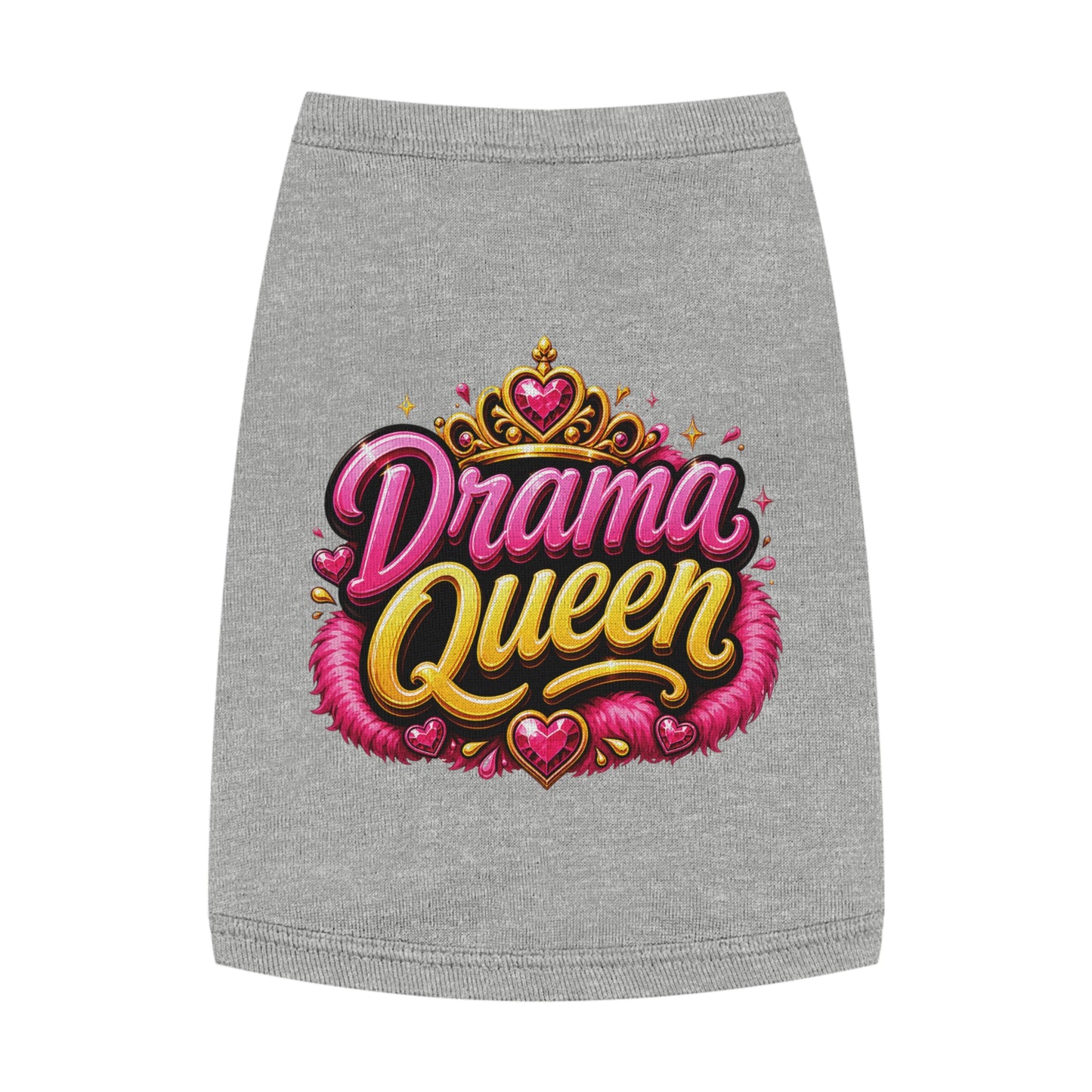 Drama Queen Pet Tank Top — Cute Royalty Dog Shirt