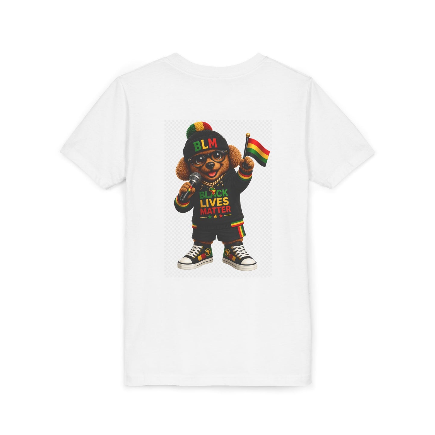 Youth Tee — BLM Black Lives Matter Rasta Bear Graphic
