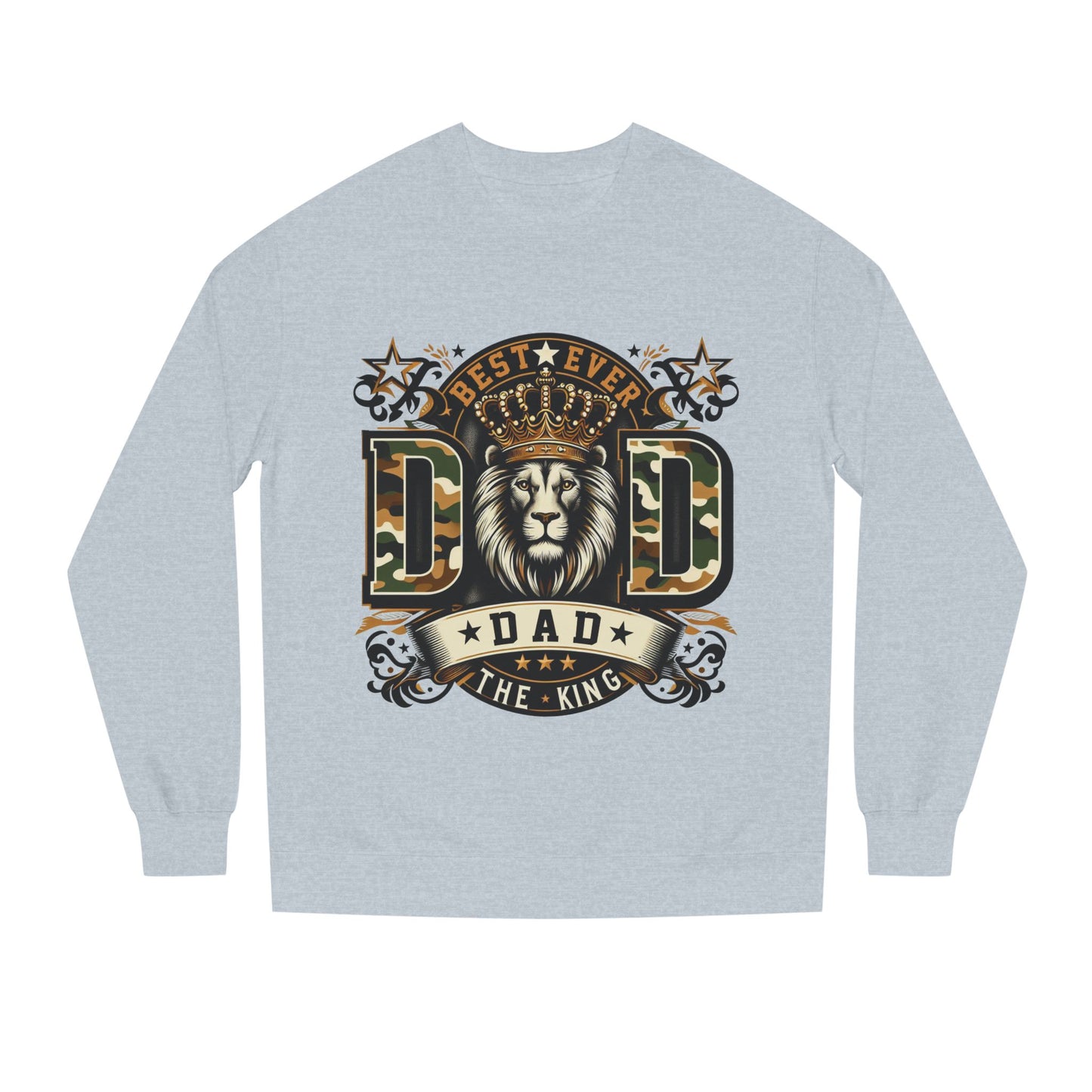 Dad The King Lion Sweatshirt – Best Ever DAD Camouflage Design