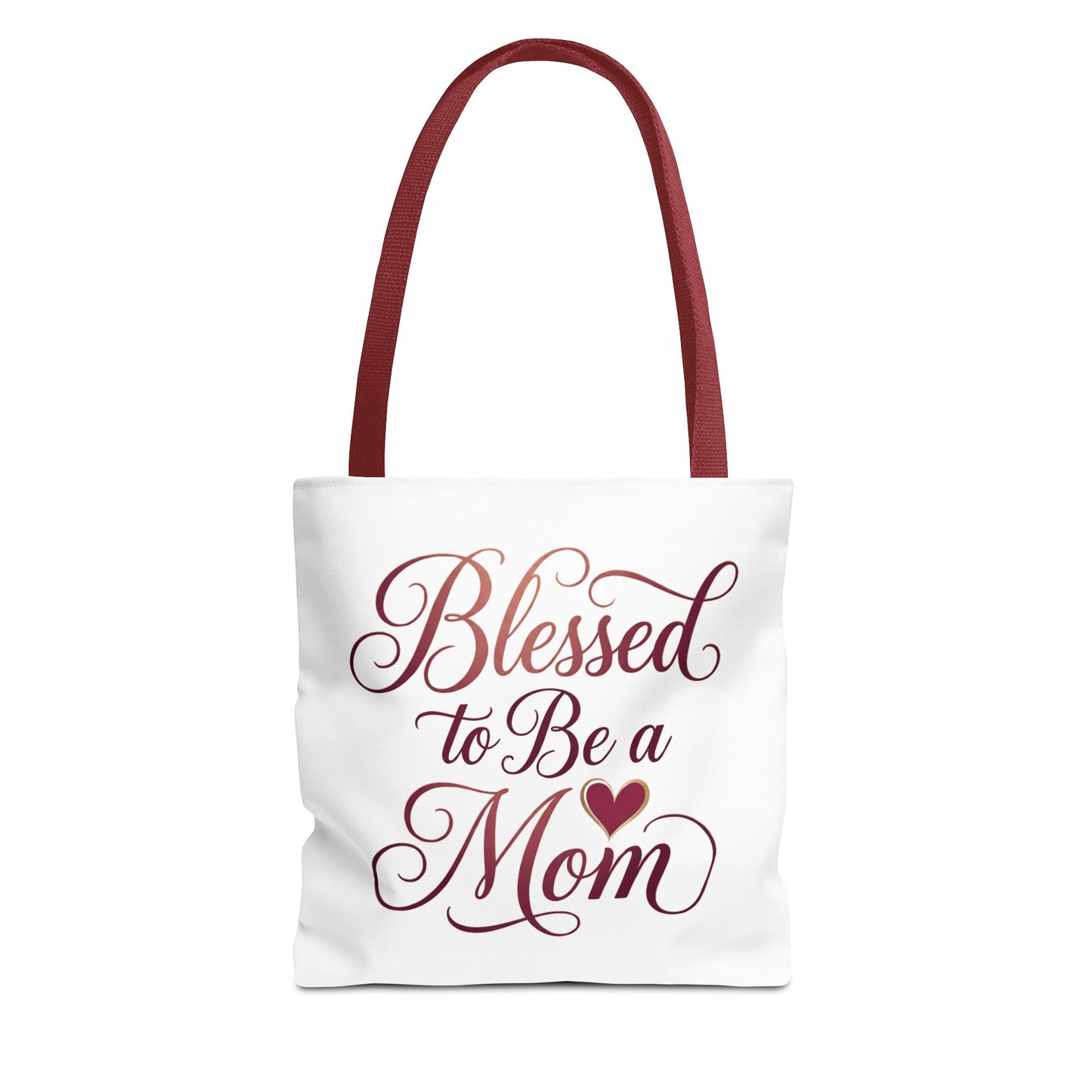 Blessed to Be a Mom Tote Bag – Mother's Day Floral Script Gift