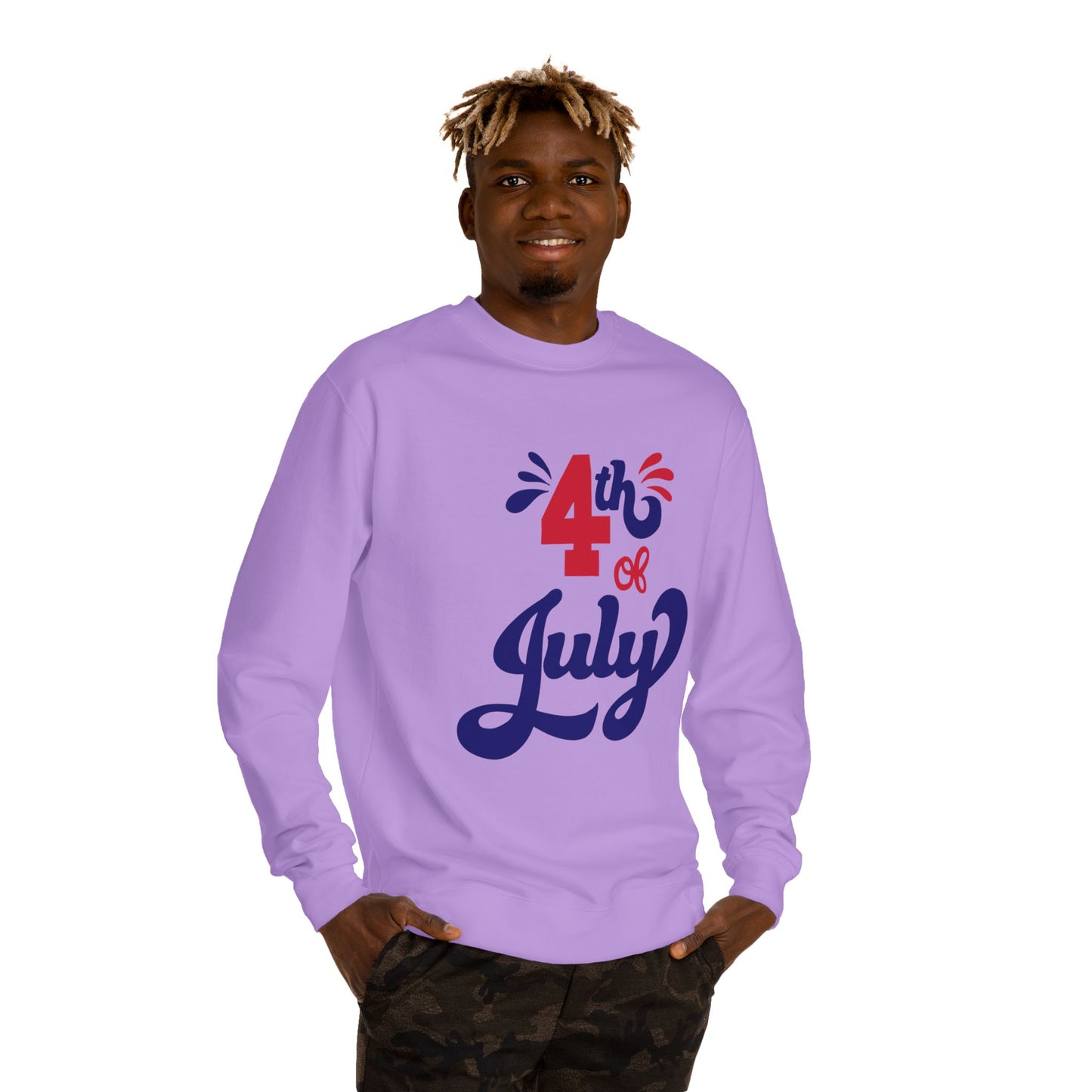 4th of July Crewneck Sweatshirt — Patriotic Independence Day Pullover