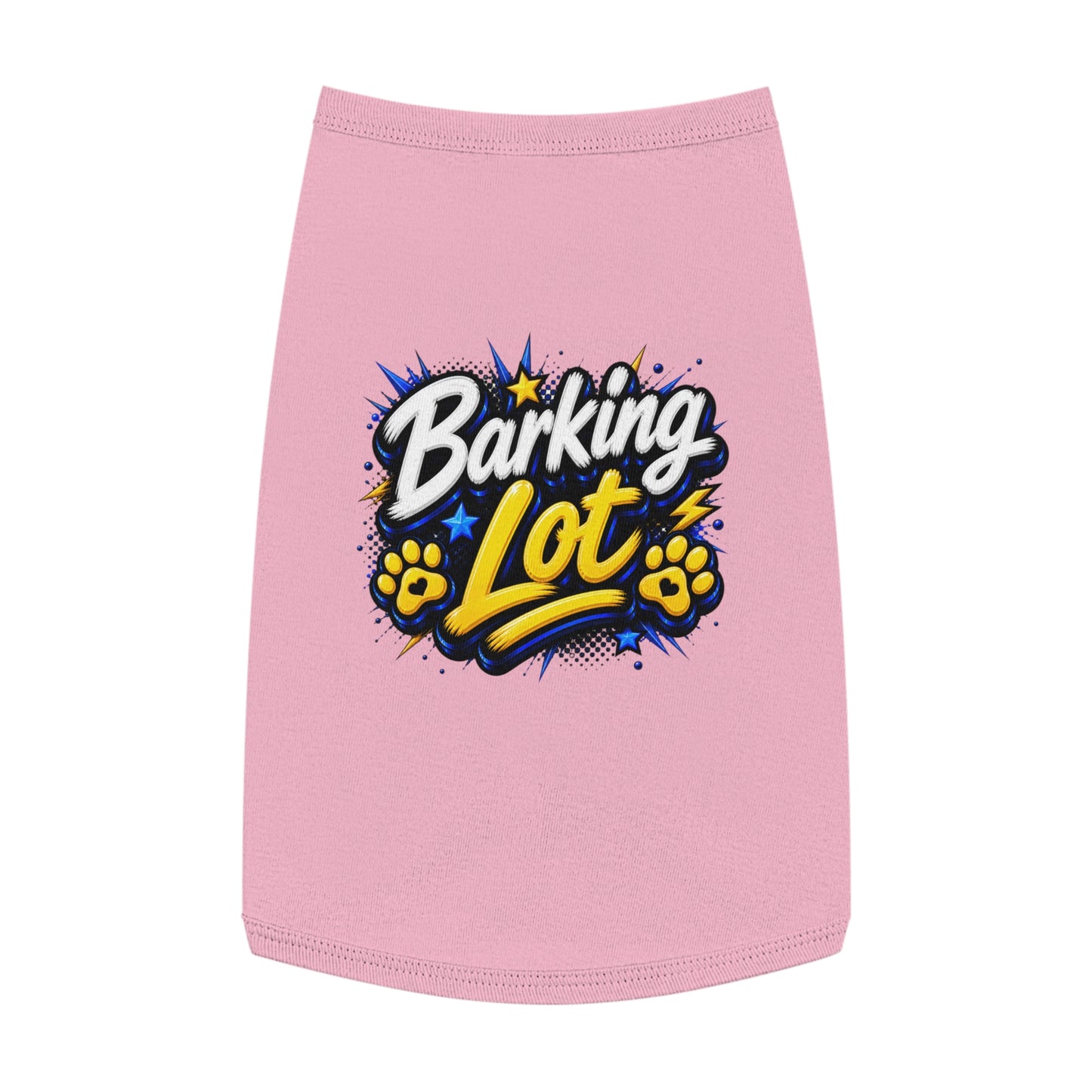 Barking Lot Pet Tank Top – Funny Paw Print Dog Shirt