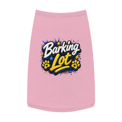 Barking Lot Pet Tank Top – Funny Paw Print Dog Shirt