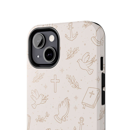 Symbols of Grace Phone Case | Christian Floral iPhone Case