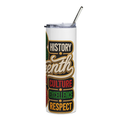 Juneteenth 1865 Stainless Steel Tumbler — 20oz Commemorative Travel Cup