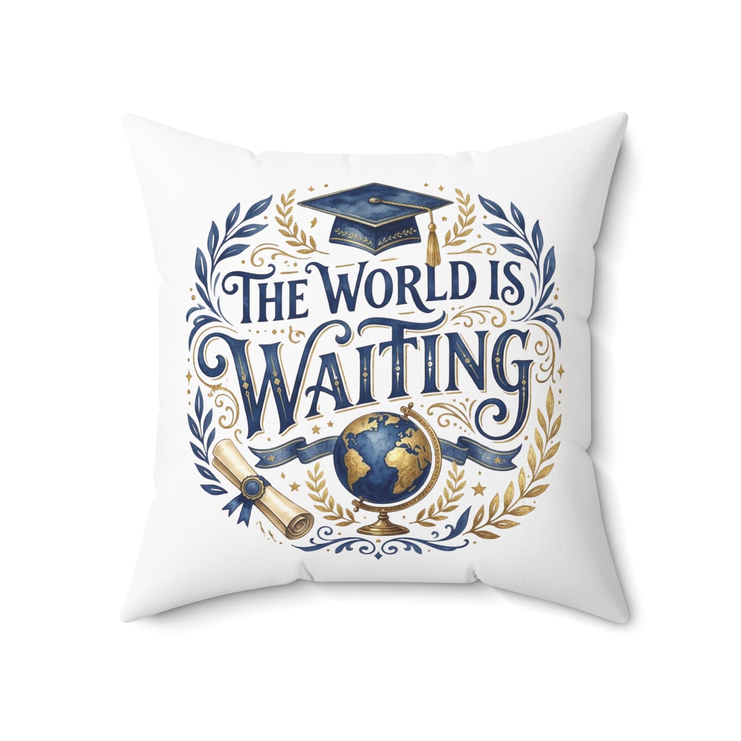 Spun Polyester Square Pillow