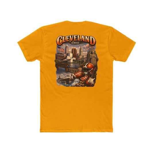 Cleveland Ohio Vintage Football Cityscape T-Shirt