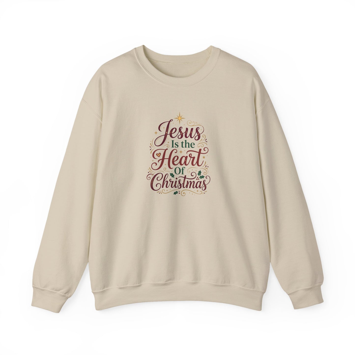 Jesus Is the Heart of Christmas  Sweatshirt