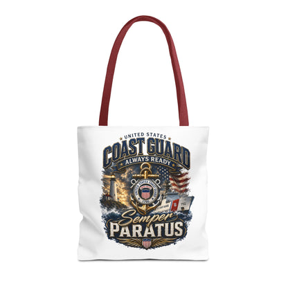 Coast Guard Semper Paratus Tote Bag – U.S. Coast Guard Patriotic Beach & Everyday Carry