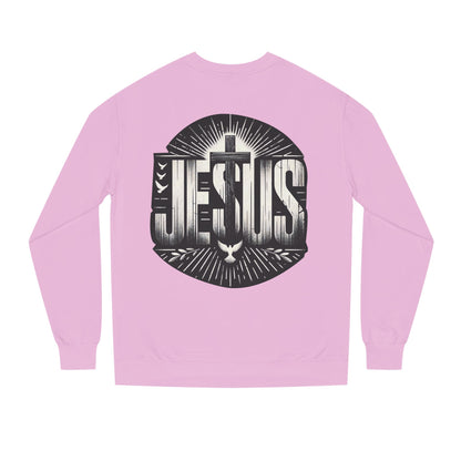 Jesus Graphic Sweatshirt — Vintage Cross & Dove Christian Crewneck
