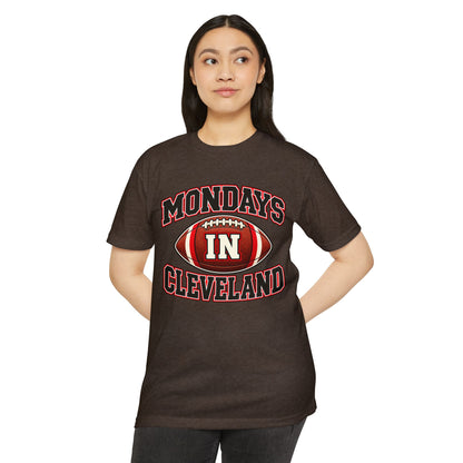 Mondays in Cleveland Football T-Shirt