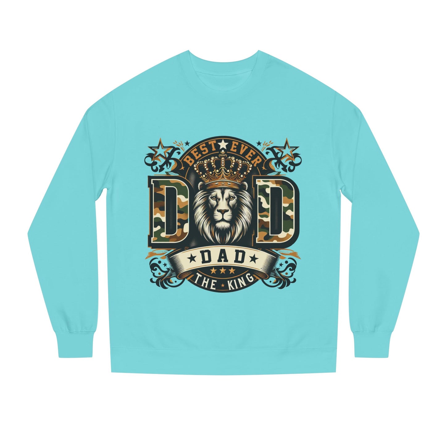 Dad The King Lion Sweatshirt – Best Ever DAD Camouflage Design