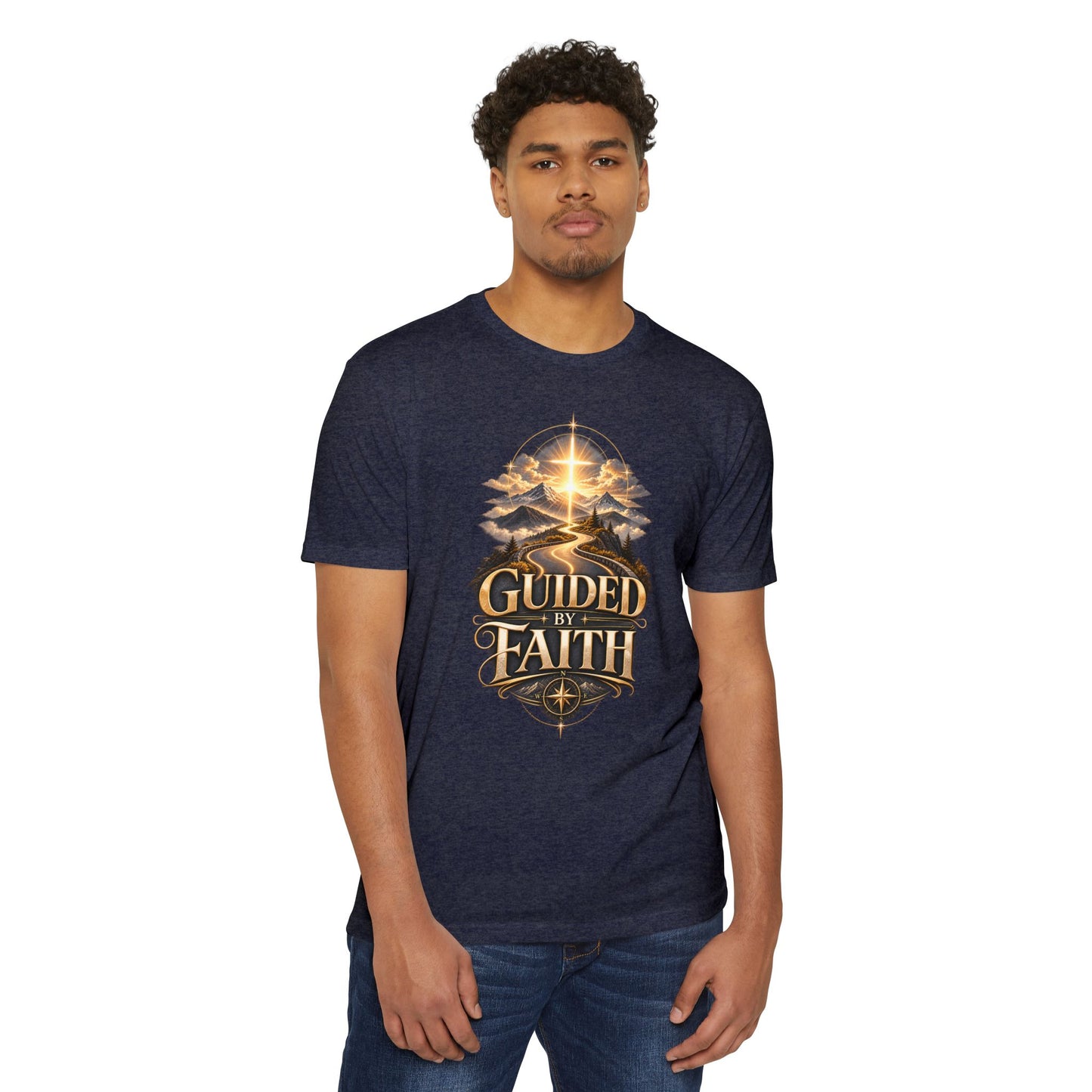 Guided by Faith T-Shirt — Christian Inspirational Tee
