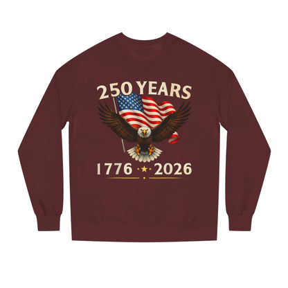 250 Years 1776–2026 Eagle Flag Crewneck Sweatshirt