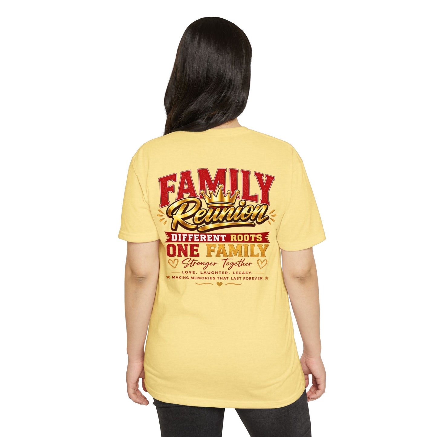 Family Reunion T-Shirt — "Different Roots, One Family" Matching Tee