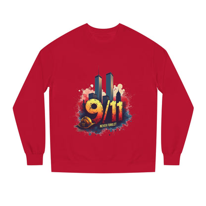 9/11 Tribute Sweatshirt - Never Forget Twin Towers Memorial Crewneck