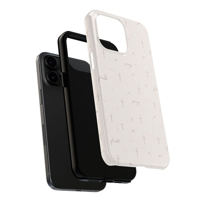 Pray with Faith Phone Case | Christian floral iPhone Case