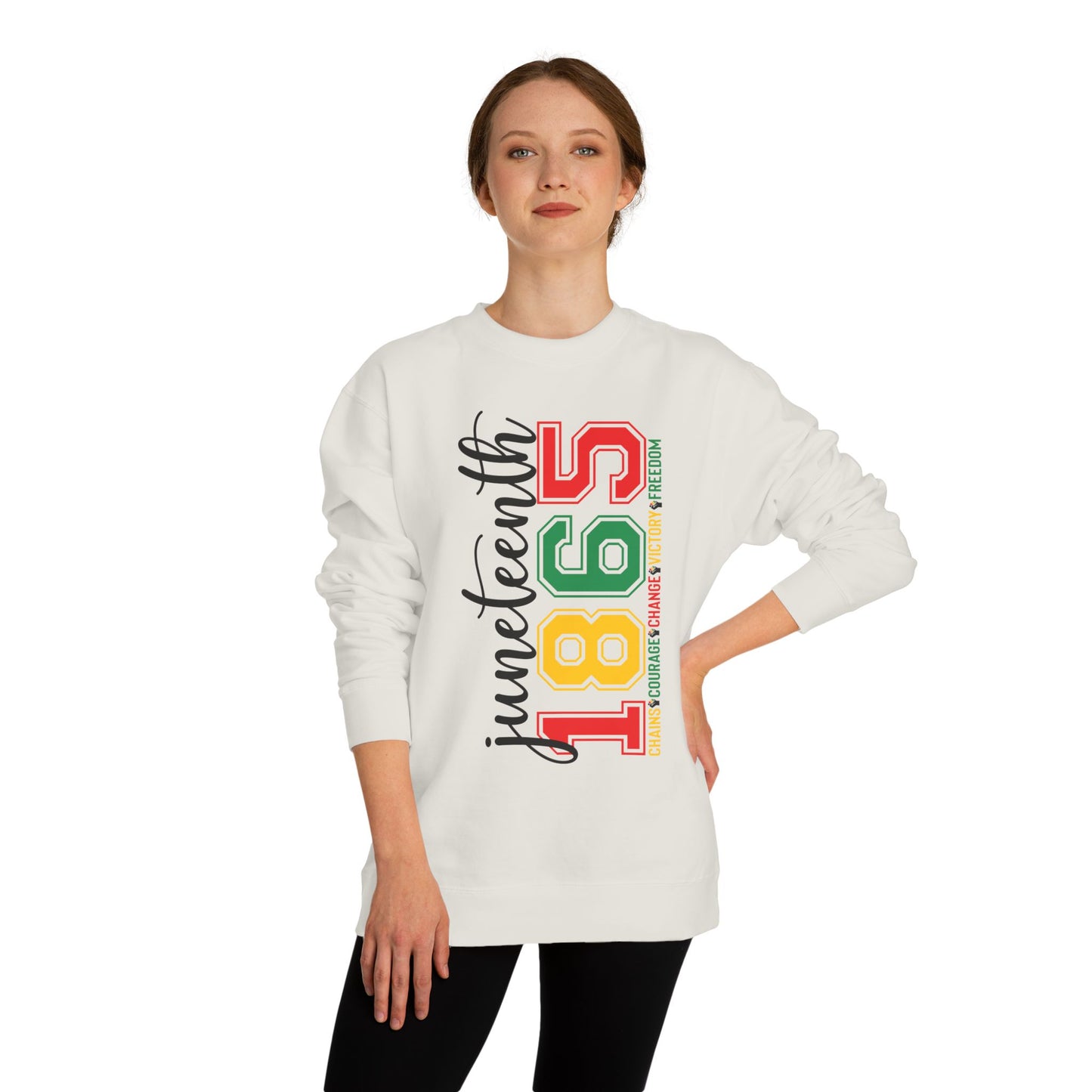 Juneteenth 1865 Crewneck Sweatshirt – Black History Celebration Pullover