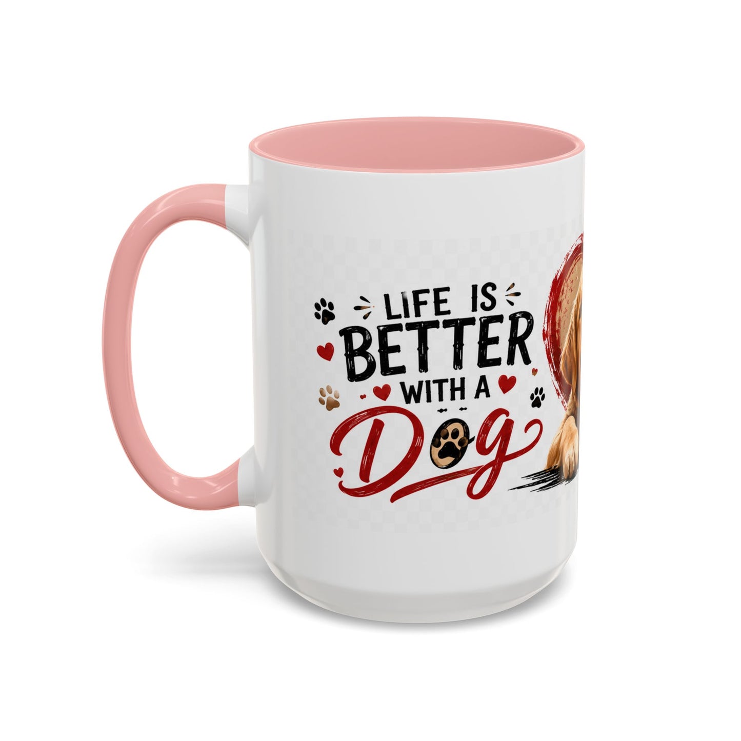Pawsitive Vibes Coffee Mug - "Wag More, Worry Less" Dog Lover Accent Mug