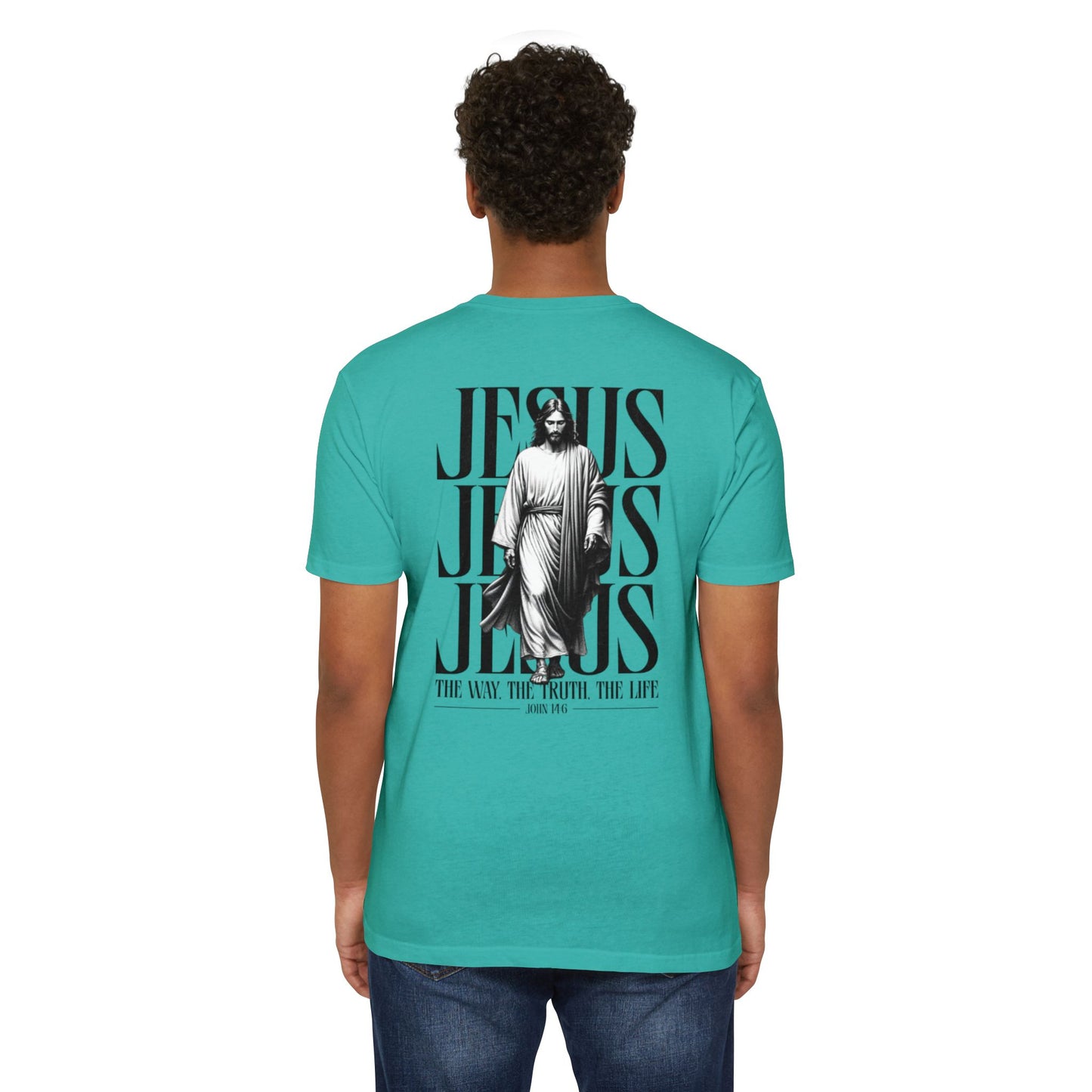 Jesus Graphic T‑Shirt — The Way The Truth The Life Faith Tee