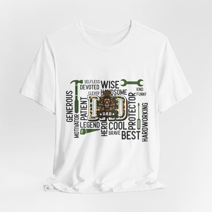 Best Dad Toolbox Word Cloud T-Shirt