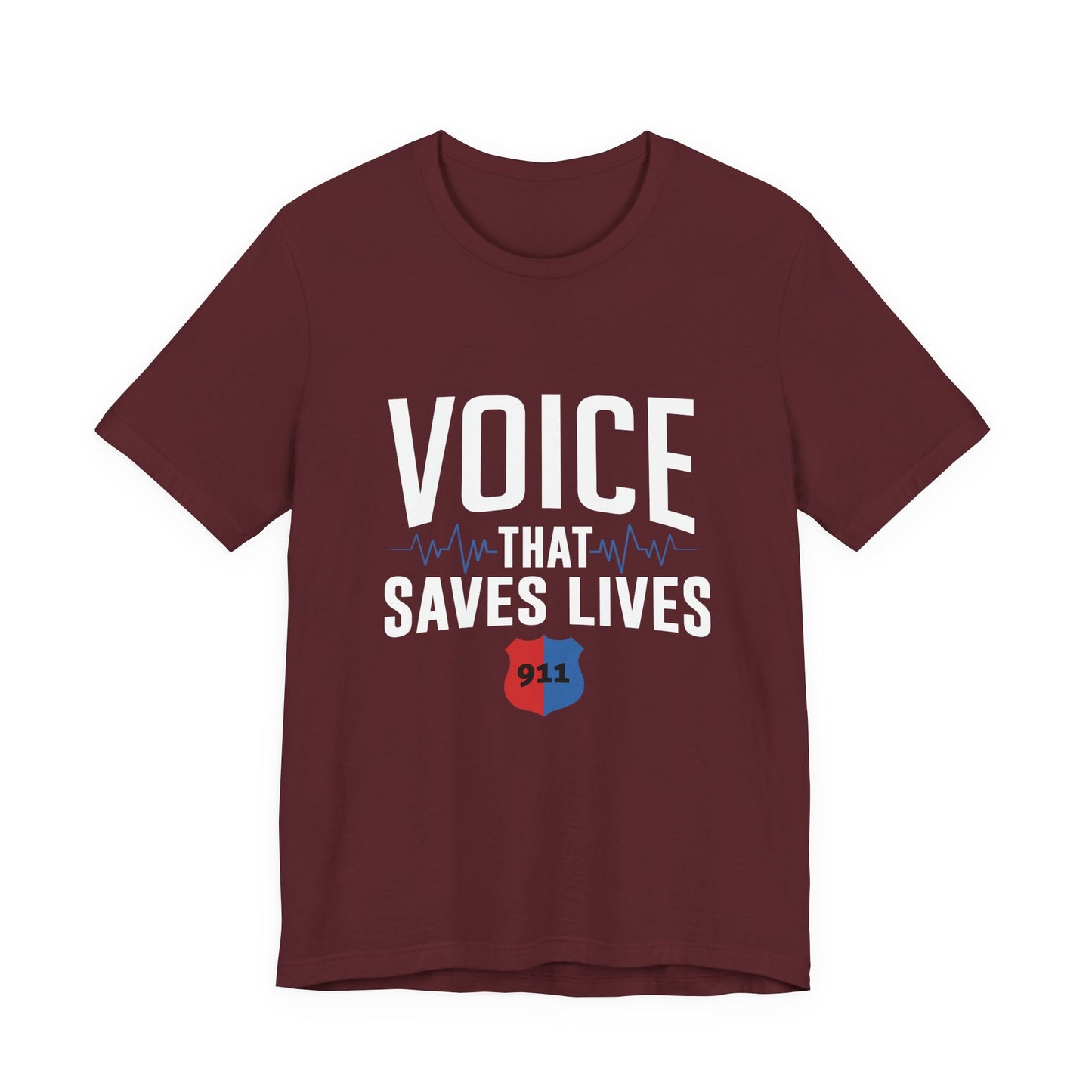 Voice That Saves Lives Tee — 911 Dispatcher EMS Support Shirt