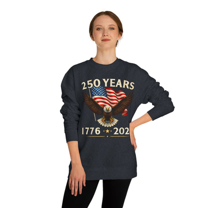 250 Years 1776–2026 Eagle Flag Crewneck Sweatshirt
