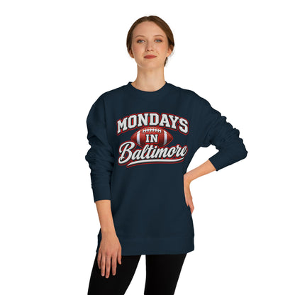 Mondays In Baltimore Football Sweatshirt – Retro Sport Crewneck