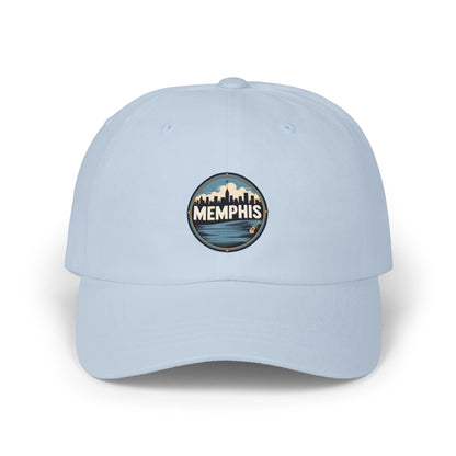 Memphis Skyline Dad Cap — Vintage Circle Patch Hat