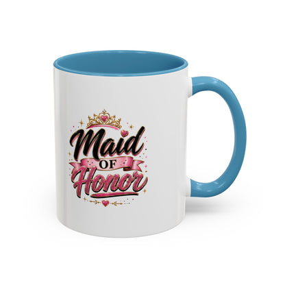 Maid of Honor Accent Coffee Mug — Bridal Party Gift (11/15oz)