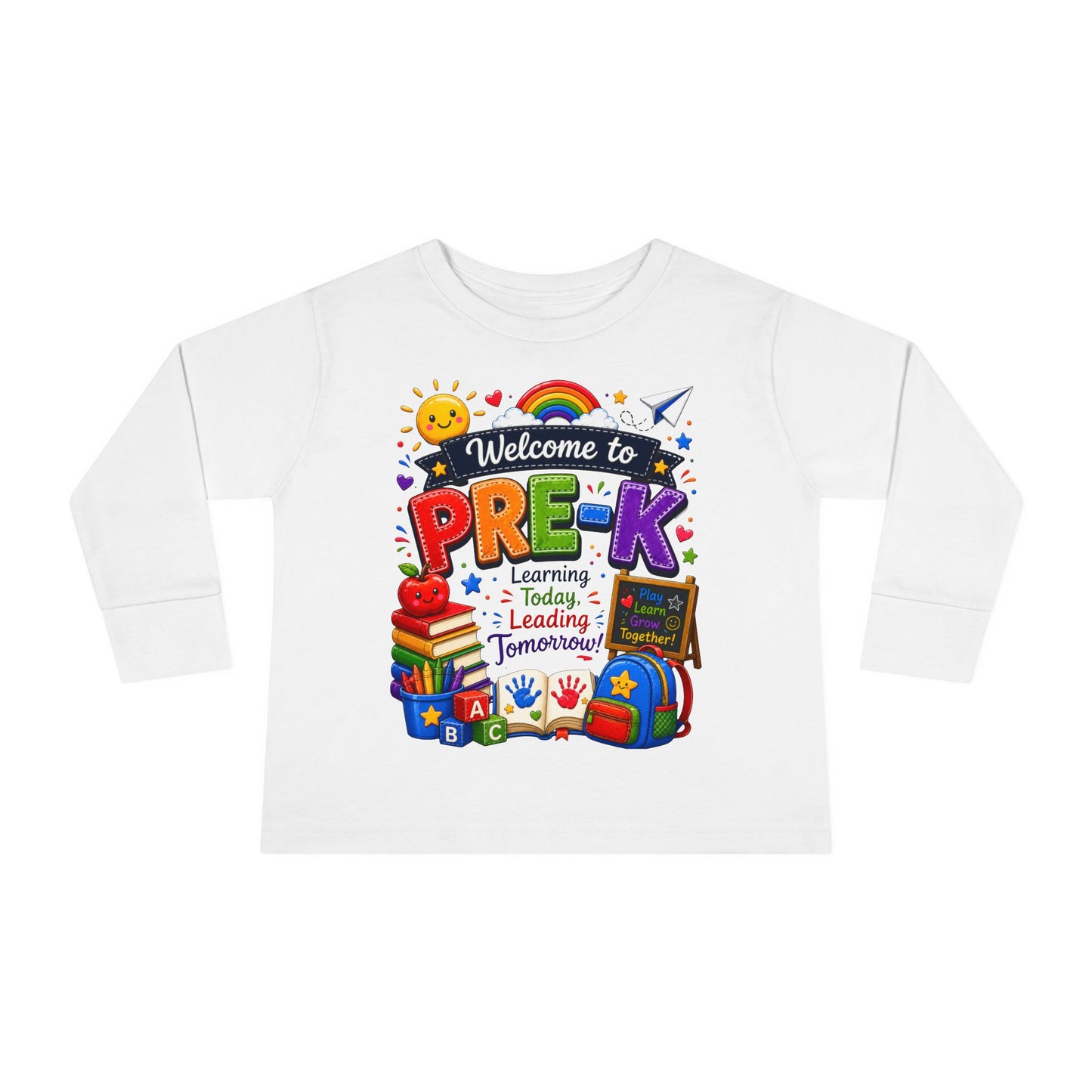 Welcome to Pre-K Toddler Long Sleeve Tee - Back to School Preschool Shirt