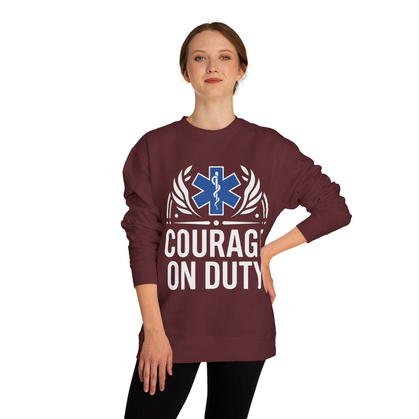 Courage On Duty EMS Sweatshirt – Paramedic & EMT Tribute Crewneck