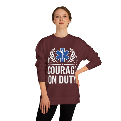 Courage On Duty EMS Sweatshirt – Paramedic & EMT Tribute Crewneck