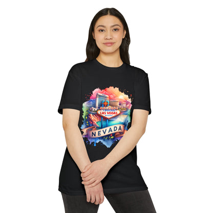 Las Vegas Nevada Watercolor T-Shirt
