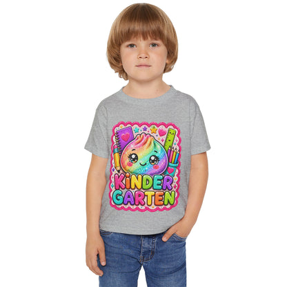 Kindergarten Cute Rainbow Emoji Toddler T-Shirt