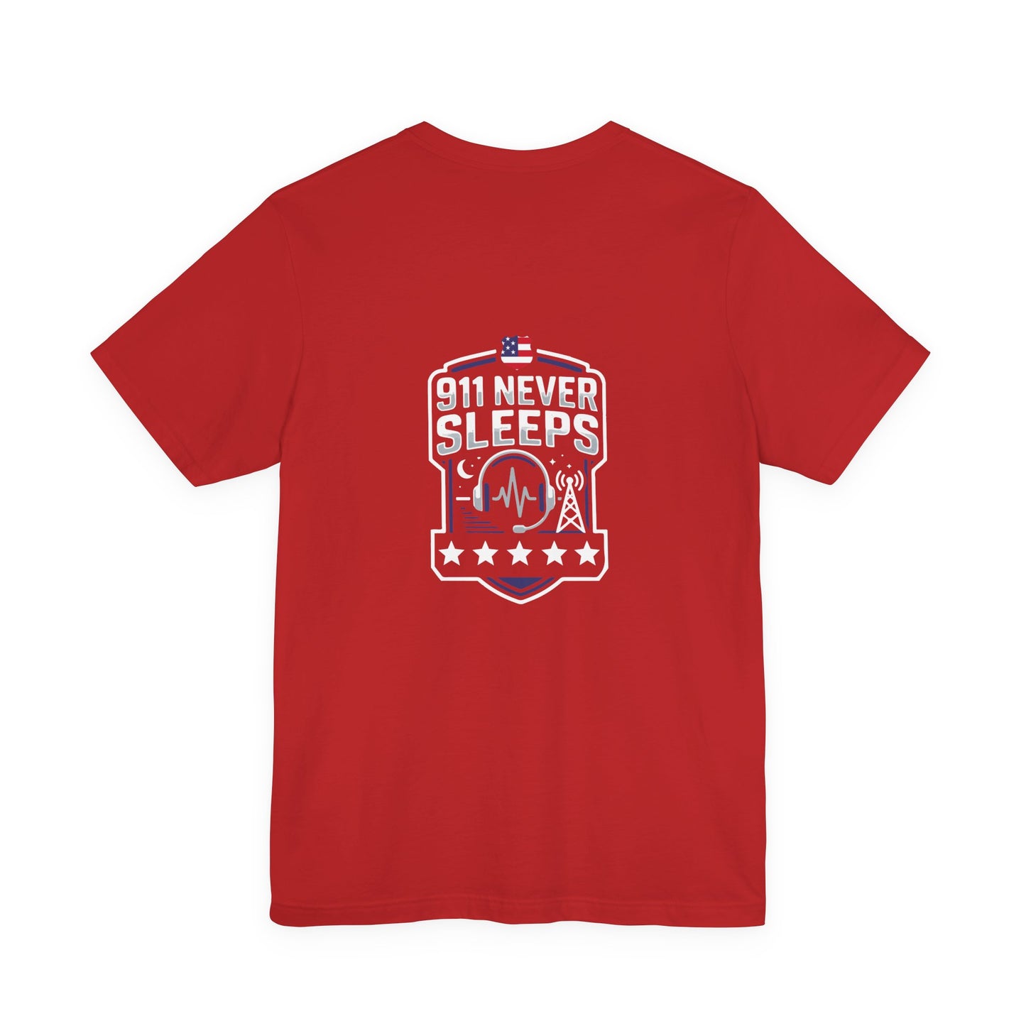 911 Never Sleeps T‑Shirt — Emergency Responder Tribute Tee