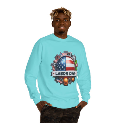 Labor Day Crewneck Sweatshirt – American Flag & Tools Workwear