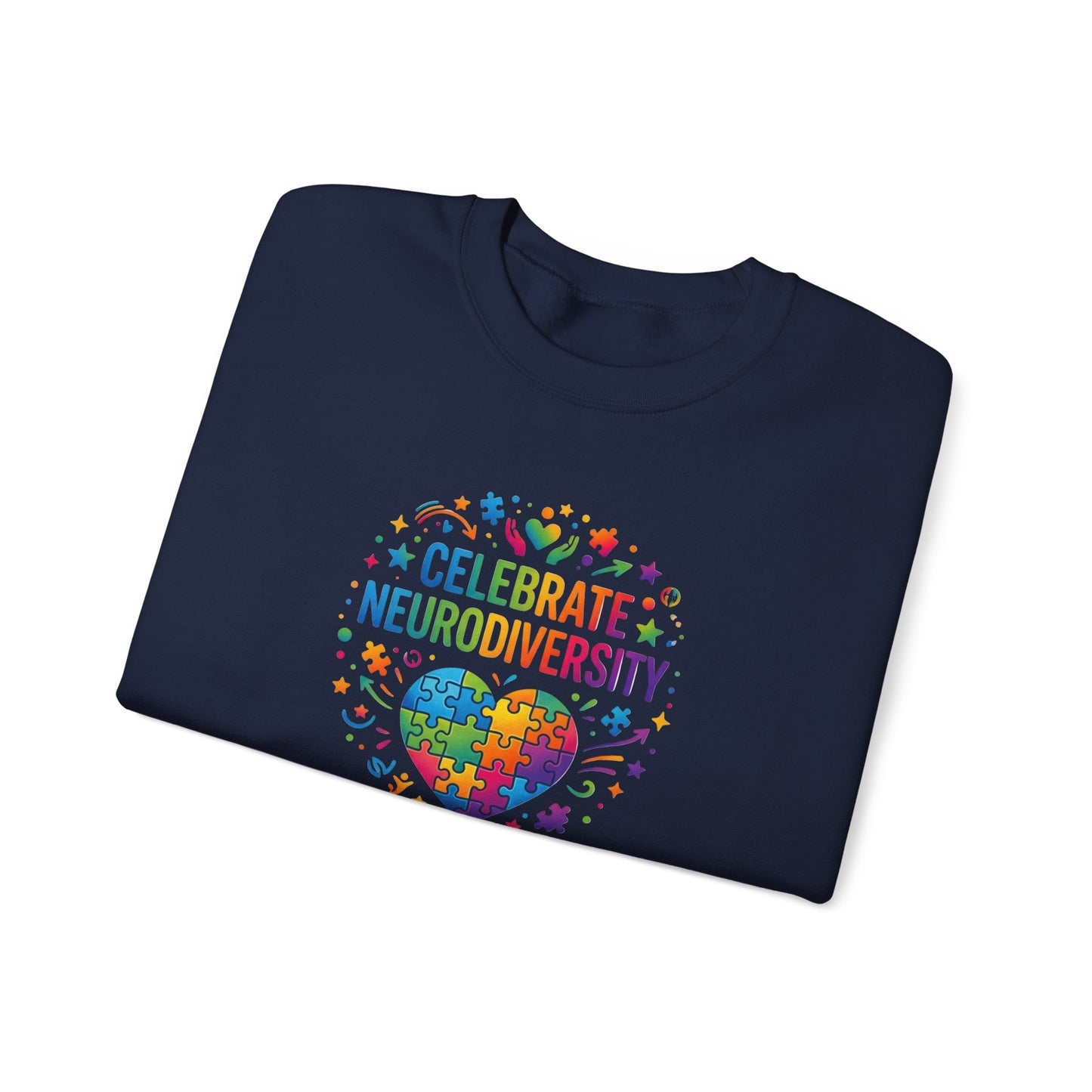 Celebrate Neurodiversity Crewneck Sweatshirt