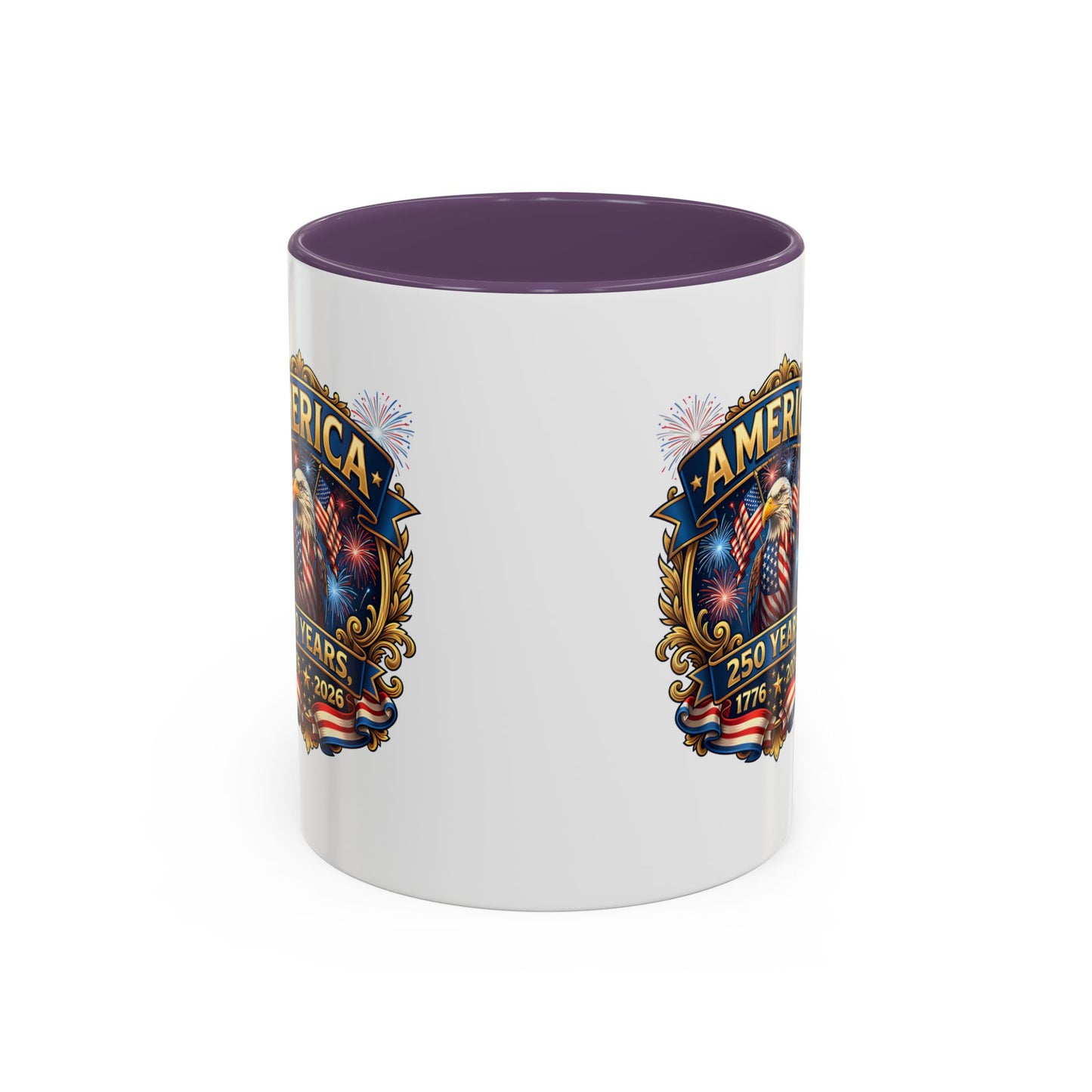 250th America Eagle Coffee Mug — Patriotic 1776–2026 Anniversary Accent Mug