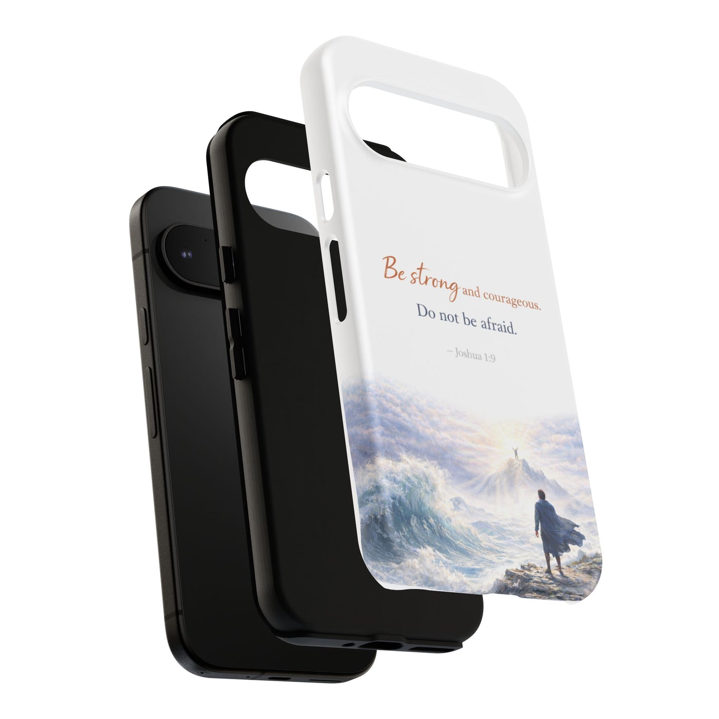 Inspirational 'Be Strong and Courageous' Phone Case — Joshua 1:9 Christian Protective Tough Case