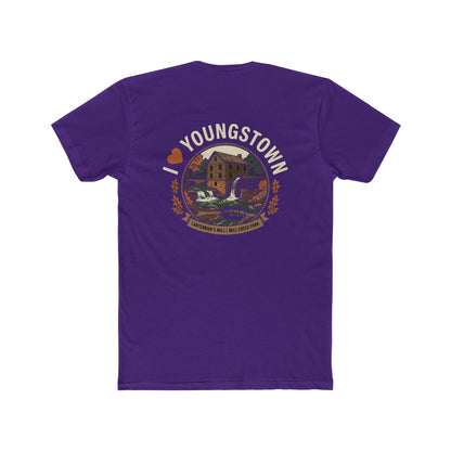 Youngstown Scenic Tee — Vintage Waterfall & Covered Bridge Graphic Shirt