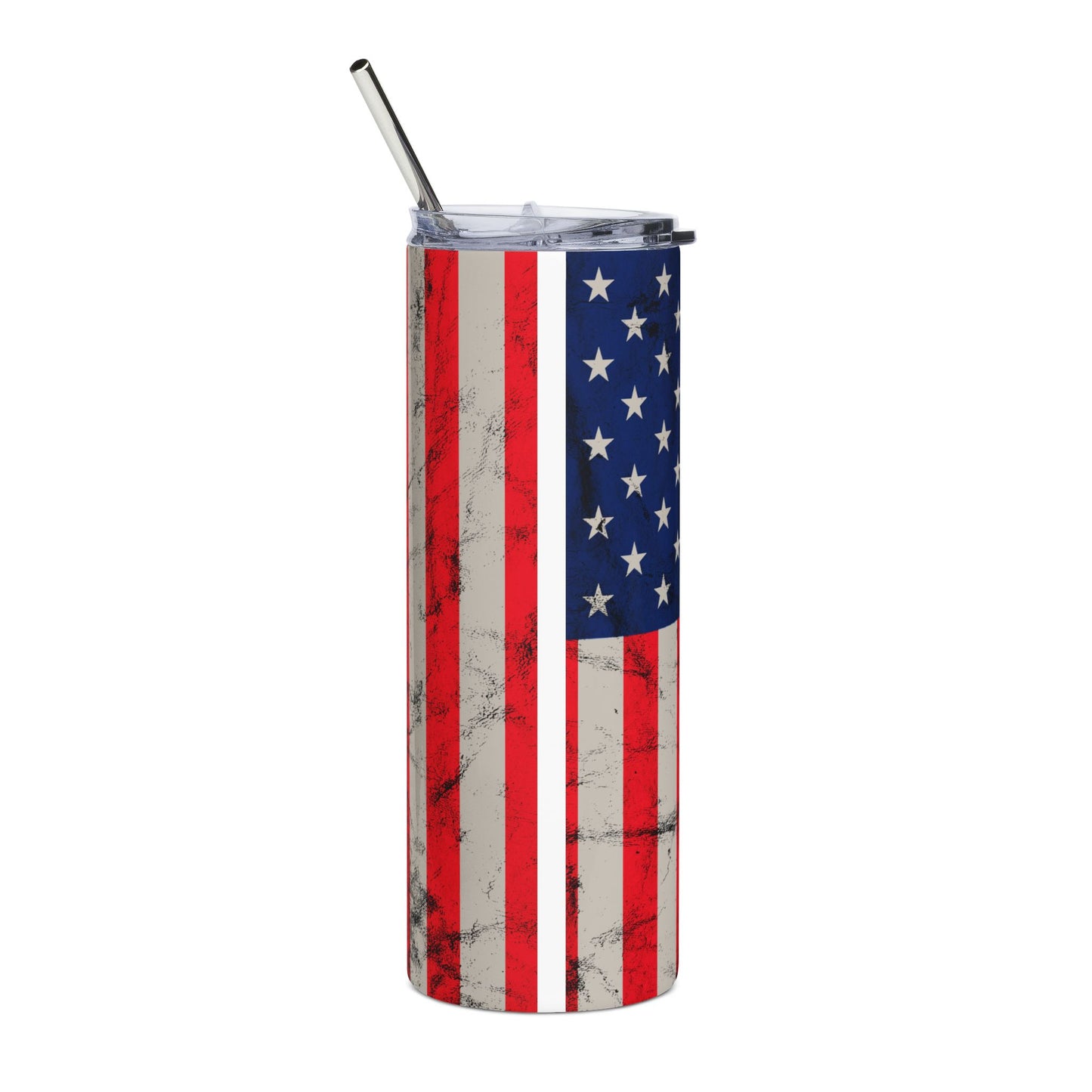 20oz Stainless Steel Tumbler - "I Have the Best Dad in the World" with American Flag