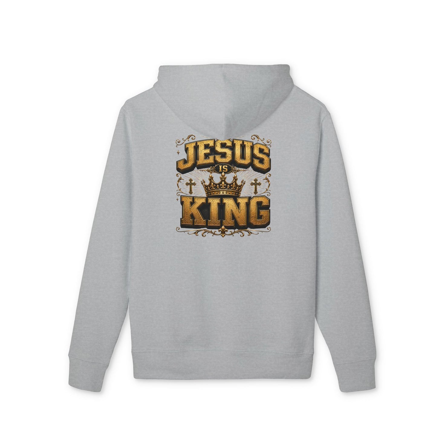 Jesus Is King Hoodie — Christian Faith Graphic Pullover for Worship & Gifts