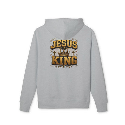 Jesus Is King Hoodie — Christian Faith Graphic Pullover for Worship & Gifts