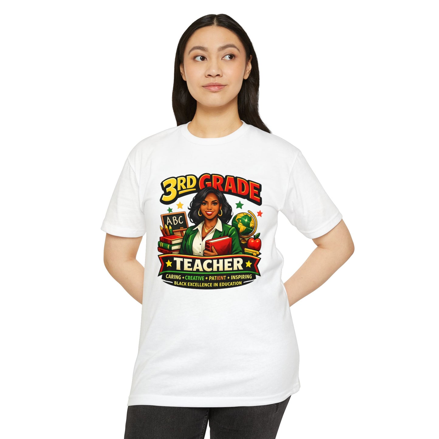 3rd Grade Teacher T‑Shirt – Black Excellence in Education Design